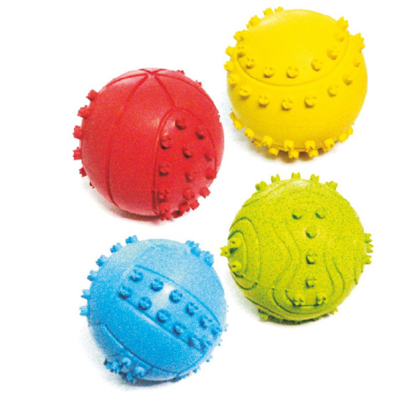 Іграшка для собак TETRAPET Dental Gum, м'ячик гумовий з шипами, 7 см