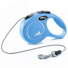 Повідець рулетка Flexi New Classic XS для собак вагою до 8 кг, трос 3 метра, колір синій