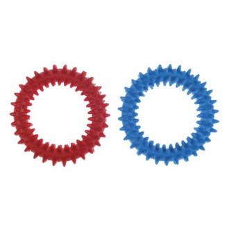 Іграшка для собак TETRAPET York, латексне кільце з шипами, 9 см