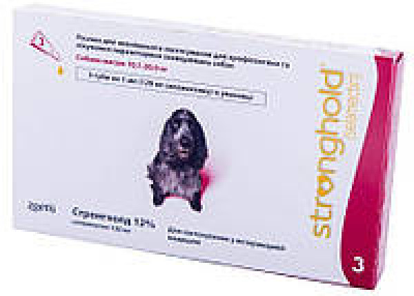 Стронгхолд Stronghold для собак 10 - 20 кг капли на холку от блох и клещей, 1 пипетка