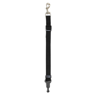 Повідець з гаком безпеки CROCI Harness Safety Belt, чорний, 2,5x150 см