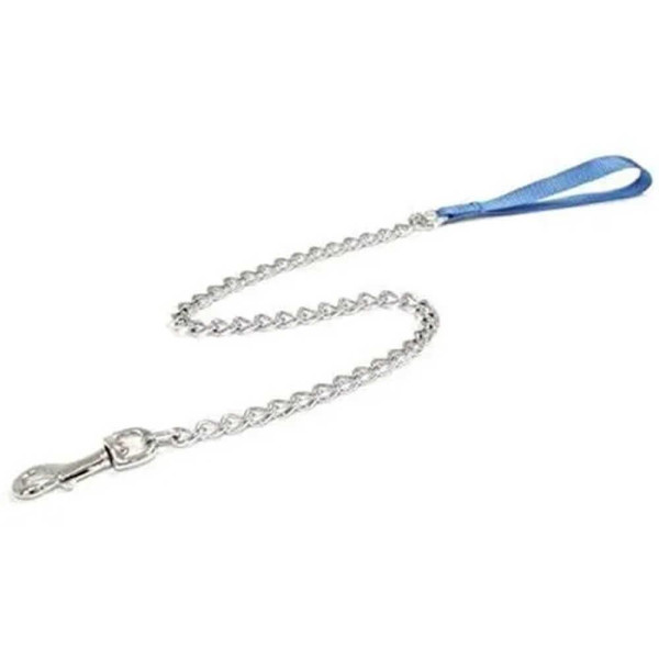 Повідець-ланцюжок CROCI, нейлон синій, 1 м х 4 мм