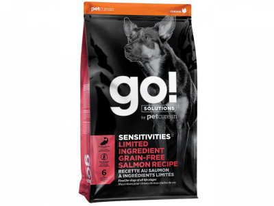 Гоу! Gо! Sensitivites LID Grain Free Salmon Recipe беззерновий сухий корм із лососем для цуценят і собак, 10 кг (FG00057)