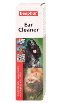 Ear Cleaner Beaphar краплі для чищення вух, видалення вушної сірки та бруду в собак і котів із 3 місяців, 50 мл (12560)