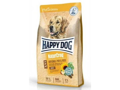 Happy Dog Naturcroq Adult Geflugell Pur & Reis сухий корм із свійською птицею та рисом для дорослих собак, 11 кг (61023)