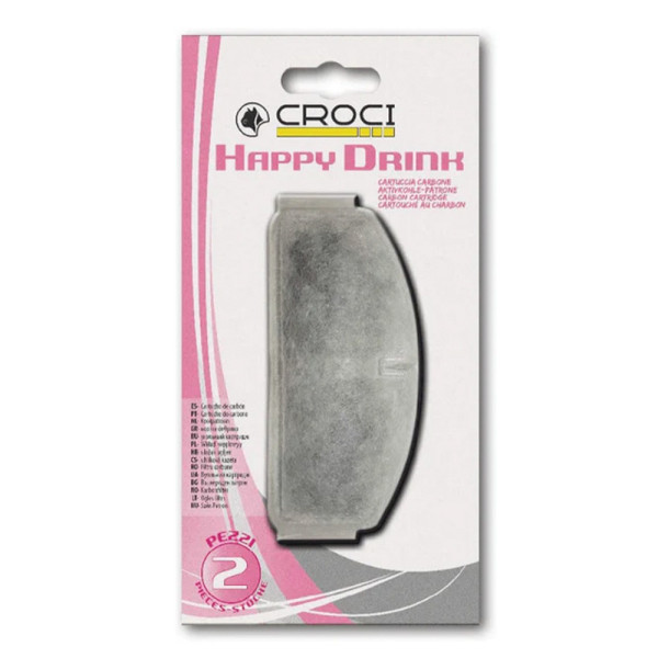 Фільтр карбоновий CROCI для фонтана для котів Happy Drink, 2 шт.