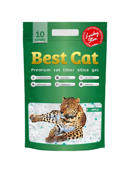Силікагелевий наповнювач &quot;Best Cat&quot; Green Apple 10л/4