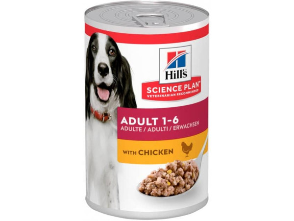 Хілс Hill's SP Canine Adult Chicken консервований корм з куркою для собак віком від 1 до 6 років, 370 гр (607098)