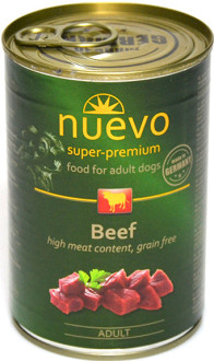 Нуево 400 гр Nuevo Dog Adult Beef консервований корм з яловичиною для дорослих собак (95004)