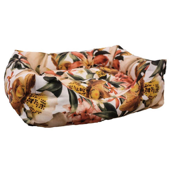 Лежак CROCI FRAGRANCE для тварини, прямокутний, квіти, 70x60 см