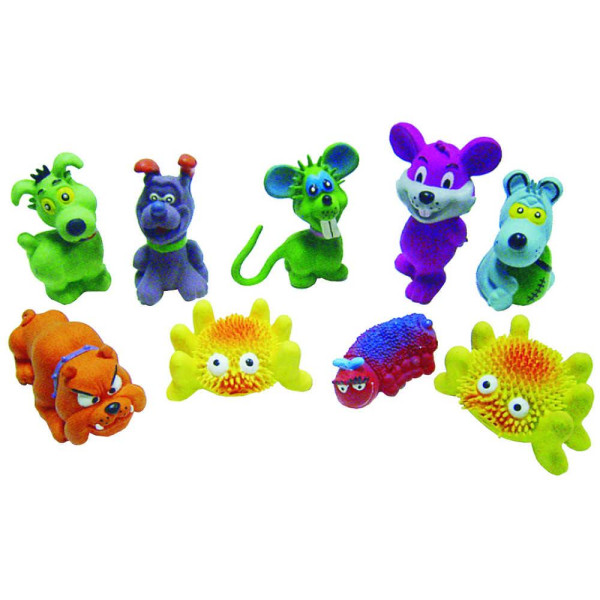Іграшка для собак TETRAPET Toys Fun, латексні тваринки, 9-11 см