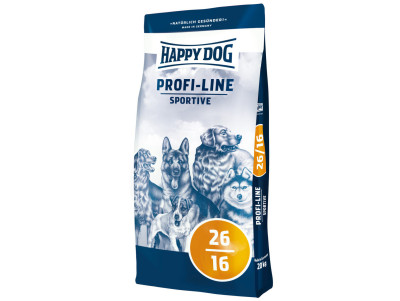 Happy Dog Profi-Line Sportive 26/16 сухий корм для дорослих спортивних собак з помірними навантаженнями, 20 кг (2576)