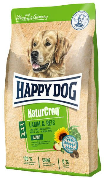 Happy Dog Naturcroq Naturcroq Lamm &amp; Reis сухий корм з ягням і рисом для собак із чутливим травленням, 4 кг (60528)