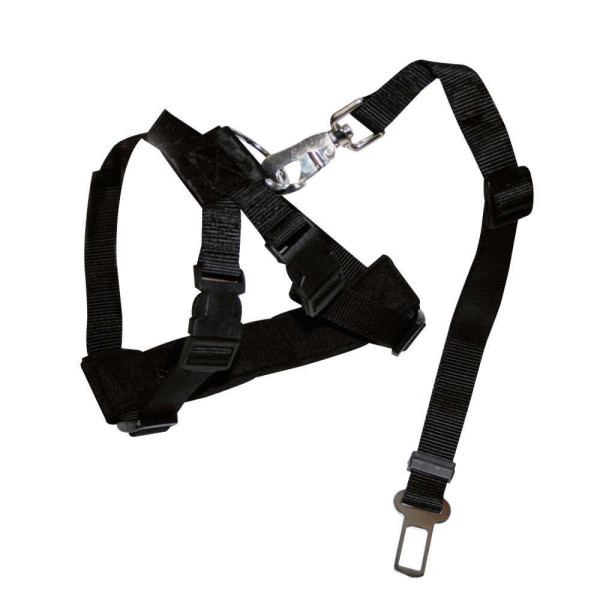 Шлея CROCI Harness Safety Belt, безпеки, чорна, XS, 20-50 см