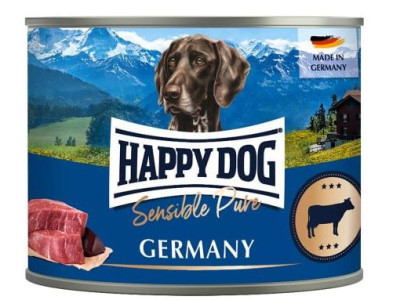 Happy Dog Sensible Pure Rind ( Beef Pure ) консервований корм з яловичиною для дорослих собак, 200 гр (61068)