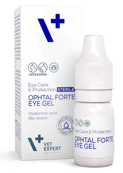 Оптал Форте VetExpert Ophtal Forte Eye Gel гель для зволоження та підтримки фізіологічних функцій очей кішок та собак, 7 мл