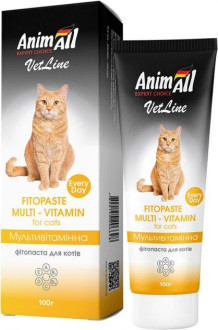 Фітопаста Анімал AnimAll VetLine Multi-vitamin for cat мультивітамінна для котів, 100 гр