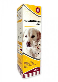 Гепатофарм-гель вітамінний гепатопротектор для підтримання функцій печінки у котів і собак, 100 мл
