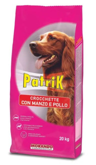 Морандо Morando Patrik Chicken & Beef сухий повнорационный корм з яловичиною, куркою і злаками для дорослих собак усіх порід, 20 кг