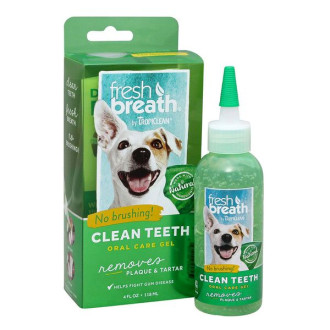 Тропіклін Свіже дихання TropiСlean Fresh Breath Gel (No Brush) гель для чищення зубів у собак, 118 мл