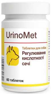 Уріномет Долфос Urinomet Dolfos вітамінна добавка для профілактики сечокам'яної хвороби у собак і кішок, 60 таблеток