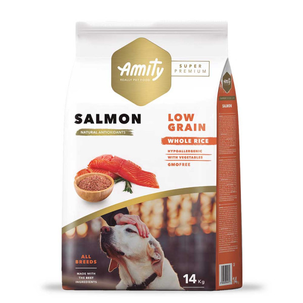 Аміті Amity Super Premium Adult Salmon сухий корм із лососем для дорослих собак, 14 кг (603 SALMON 14 KG)