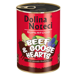 Консерва Dolina Noteci Superfood для cобак з яловичих і гусячих сердець,400 гр