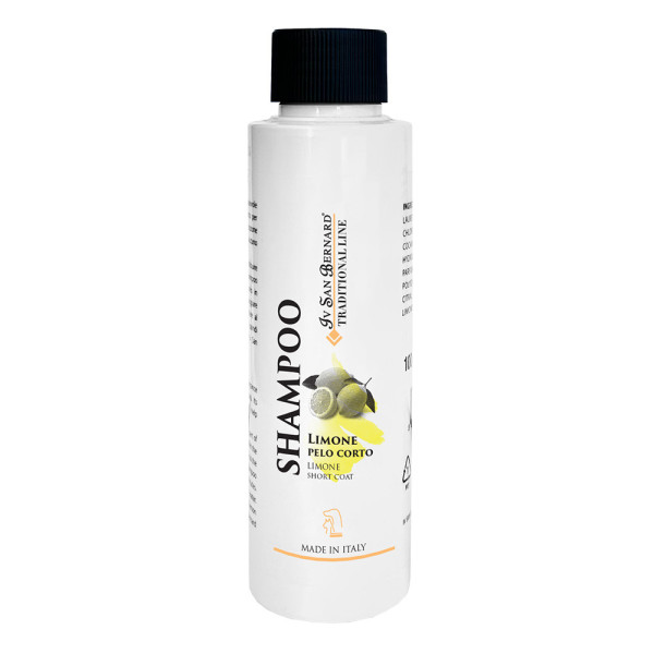 Шампунь Лимон Iv San Bernard Traditional Line Lemon проти лупи для короткошерстих собак та кішок, 100 мл