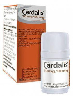 Кардаліс 10 мг/ 80 мг Cardalis для лікування серцевої недостатності у собак, 30 таблеток