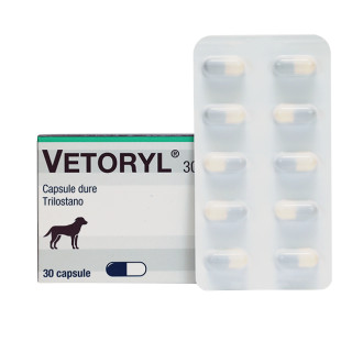 Веторіл 30 мг Vetoryl (трілостан) препарат для лікування синдрому Кушинга у собак, 30 таблеток